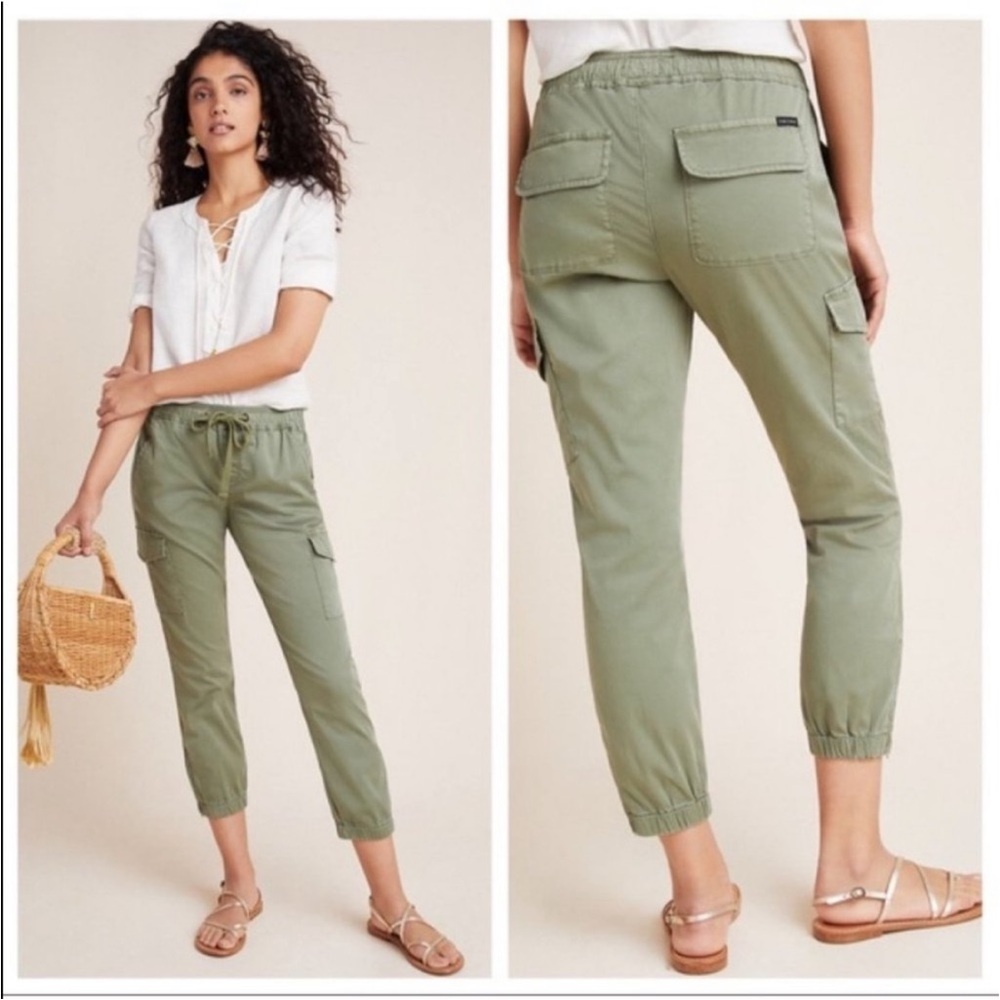 Sanctuary Standard Surplus Cargo Jogger olive green Pants Sz medium